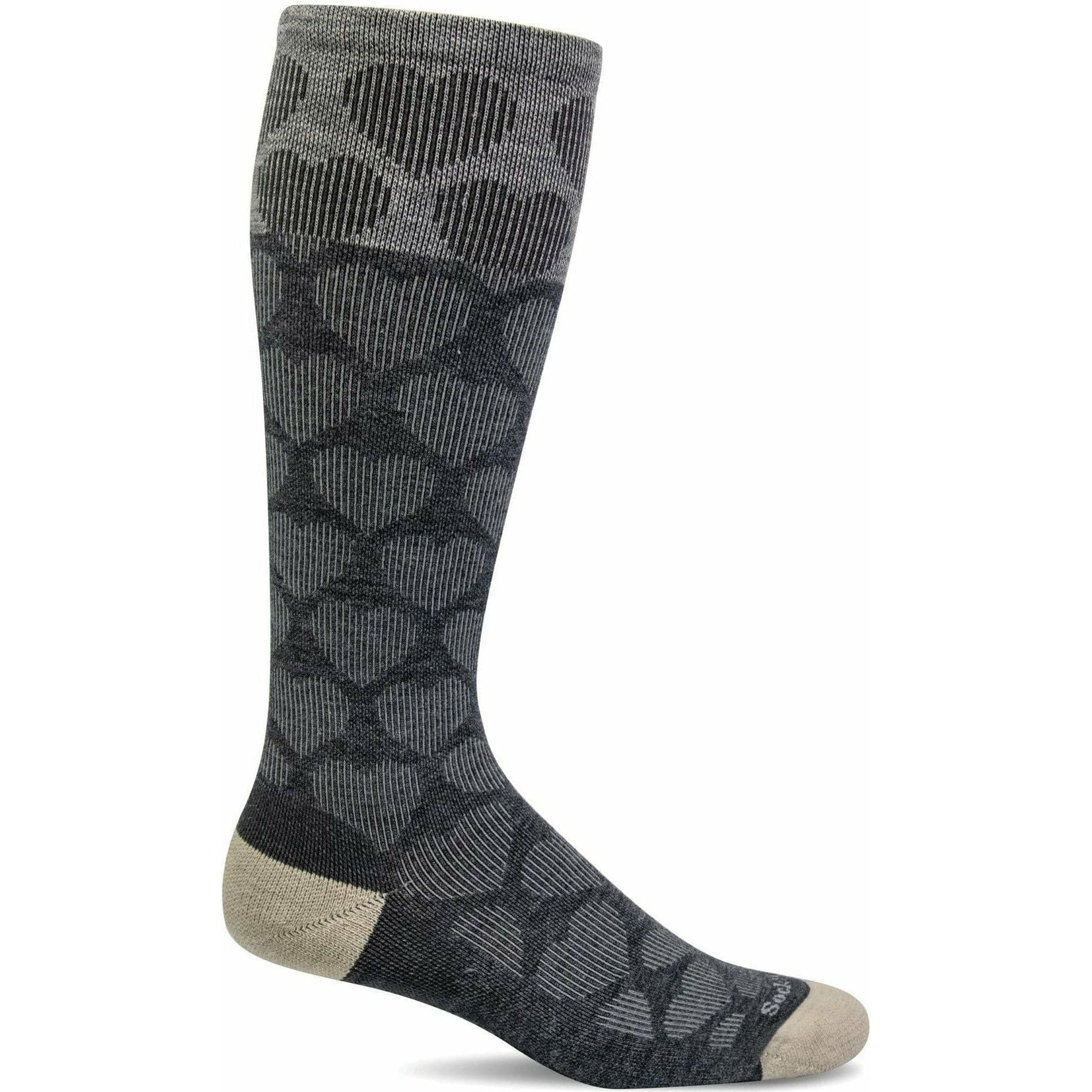 Sockwell Womens Heart Throb Moderate Compression Socks  -  Small/Medium / Charcoal