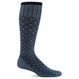 Sockwell Womens Deco Dot Moderate Compression Socks  -  Small/Medium / Denim