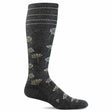 Sockwell Womens Field Flower Moderate Compression Socks  -  Small/Medium / Charcoal