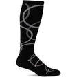 Sockwell Womens In The Loop Moderate Compression Knee High Socks  -  Small/Medium / Black