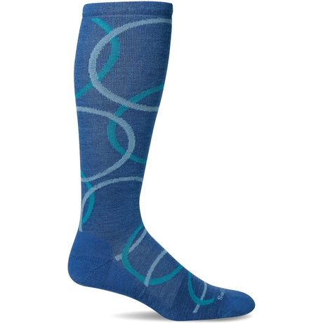 Sockwell Womens In The Loop Moderate Compression Socks  -  Small/Medium / Ocean