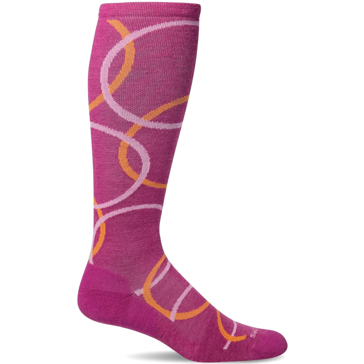 Sockwell Womens In The Loop Moderate Compression Knee High Socks  -  Medium/Large / Raspberry