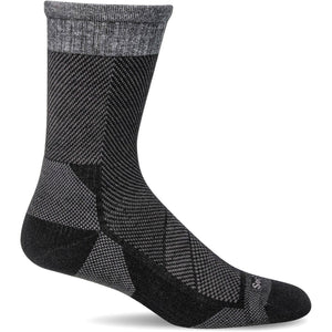 Sockwell Mens Elevate Crew Moderate Compression Socks  -  Medium/Large / Black