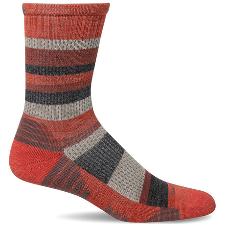 Sockwell Womens Journey Moderate Compression Crew Socks  -  Small/Medium / Guava