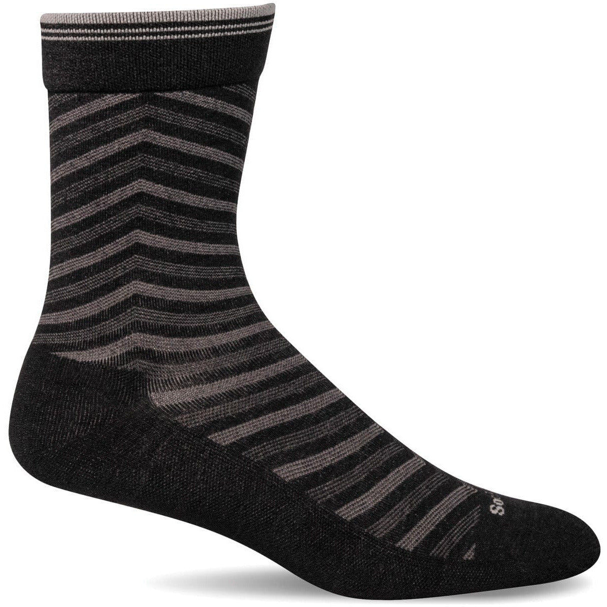 Sockwell Womens Ease Up Crew Socks  -  Small/Medium / Black