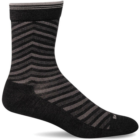 Sockwell Womens Ease Up Relief Solutions Crew Socks  -  Medium/Large / Black