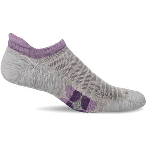Sockwell Womens Spin Moderate Compression Micro Socks  -  Small/Medium / Ash