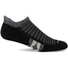 Sockwell Womens Spin Moderate Compression Micro Socks  -  Small/Medium / Black