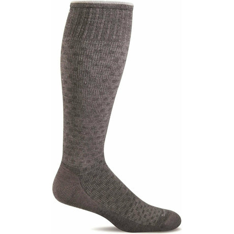 Sockwell Mens Shadow Box Moderate Compression Socks  -  Medium/Large / Charcoal