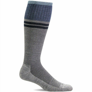 Sockwell Mens Sportster Moderate Compression OTC Socks  -  Medium/Large / Gray