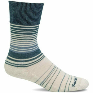Sockwell Womens Easy Does It Relaxed Fit Crew Socks  -  Small/Medium / Blue Ridge