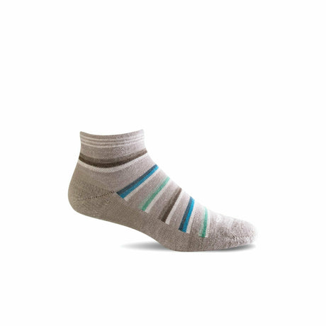 Sockwell Womens Sport Ease Bunion Relief Quarter Socks  -  Small/Medium / Putty