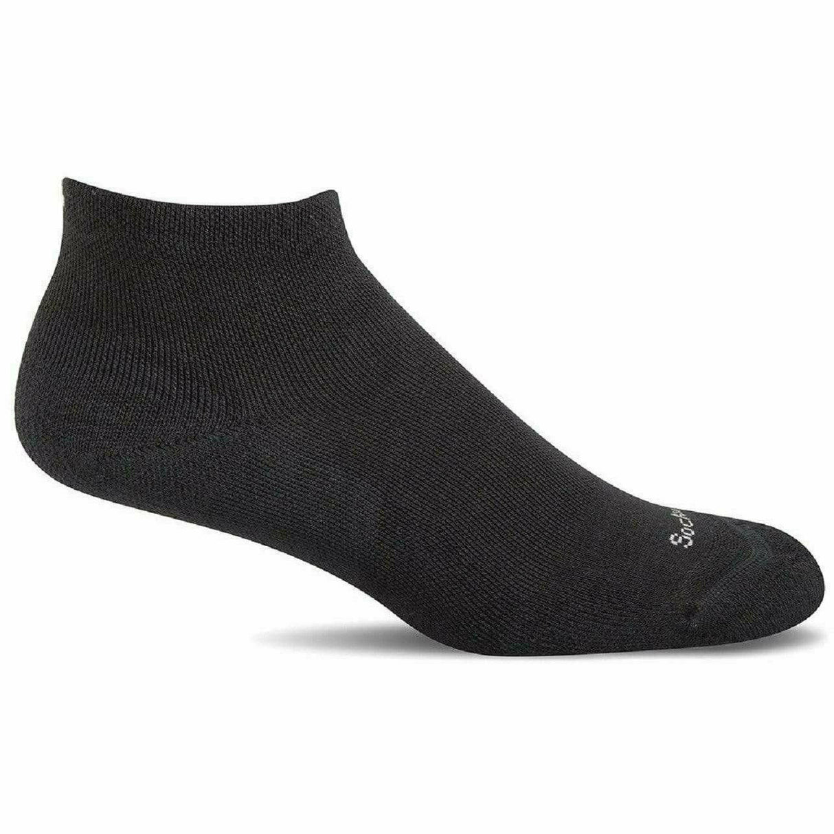 Sockwell Womens Sport Ease Bunion Relief Quarter Socks  -  Small/Medium / Black Solid
