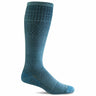 Sockwell Womens Micro Grade Moderate Compression Knee High Socks  -  Small/Medium / Blue Ridge