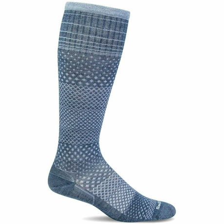 Sockwell Womens Micro Grade Moderate Compression Knee High Socks  -  Small/Medium / Denim