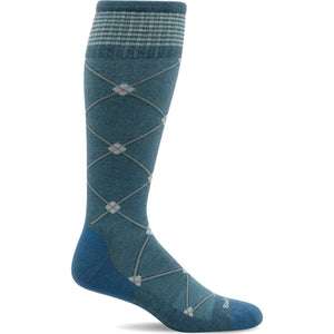 Sockwell Womens Elevation Firm Compression Knee High Socks  -  Small/Medium / Blue Ridge