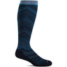 Sockwell Womens Full Flattery Moderate Compression Knee High Socks  -  Small/Medium / Navy