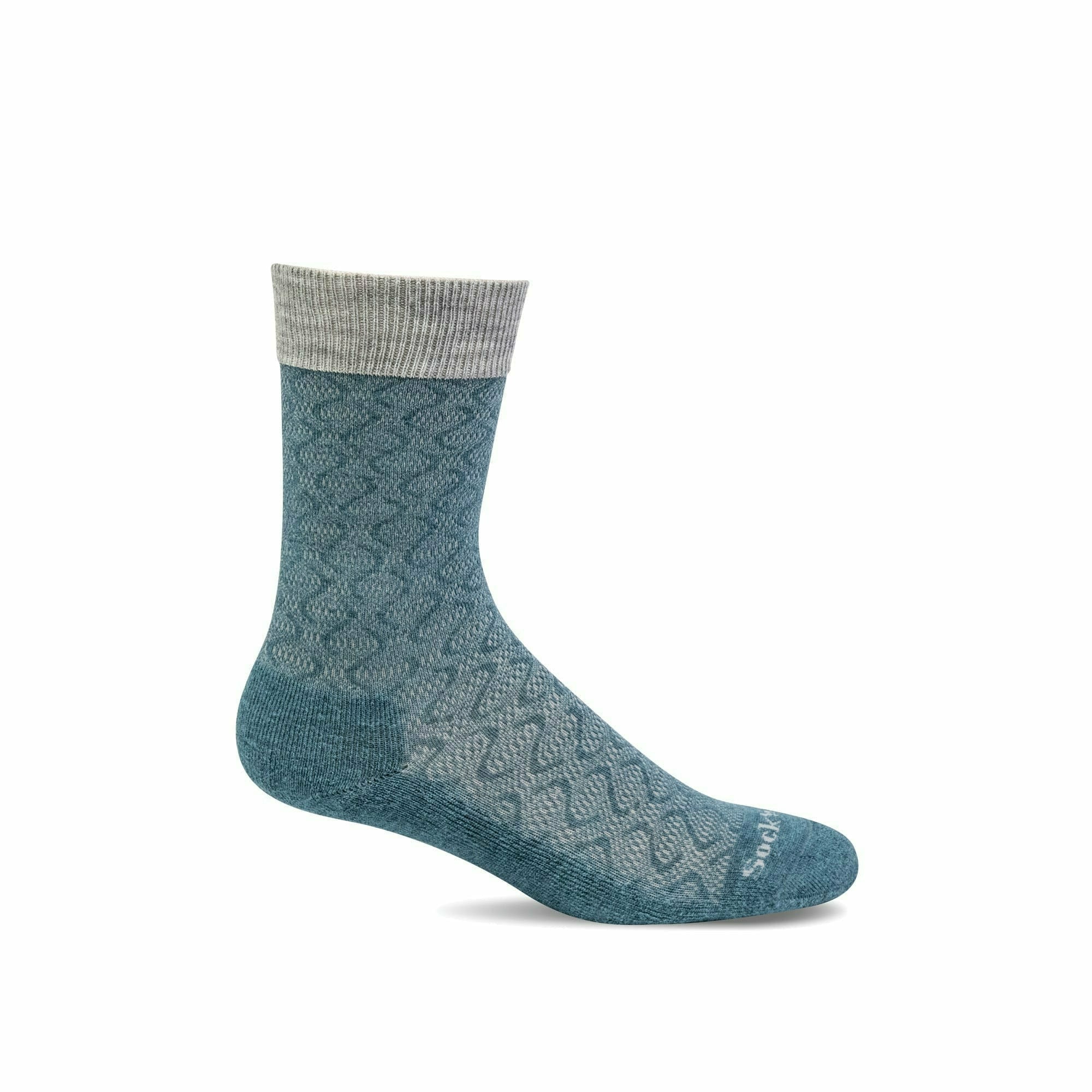 Sockwell Womens Softie Relaxed Fit Crew Socks  -  Medium/Large / Blue Ridge