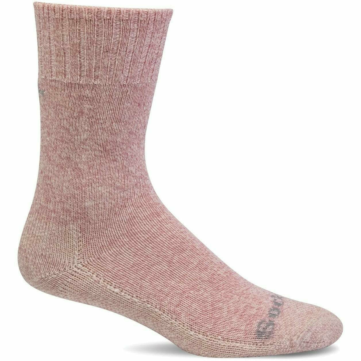 Sockwell Womens Big Easy Relaxed Fit Crew Socks  -  Small/Medium / Lotus Shimmer