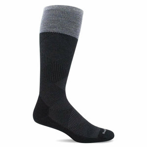 Sockwell Mens Diamond Dandy Moderate Compression OTC Socks  -  Medium/Large / Black