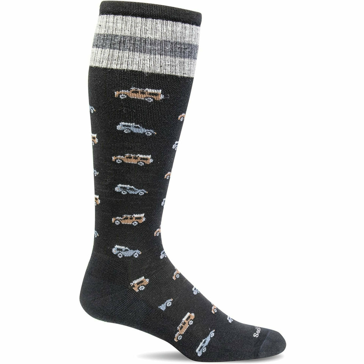 Sockwell Mens Road Trip Moderate Compression OTC Socks  -  Medium/Large / Black