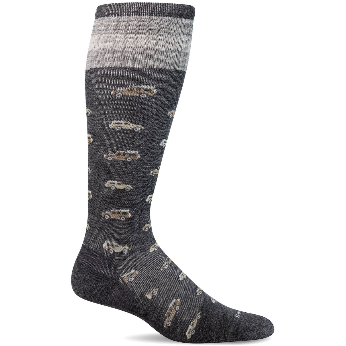 Sockwell Mens Road Trip Moderate Compression OTC Socks  -  Medium/Large / Charcoal
