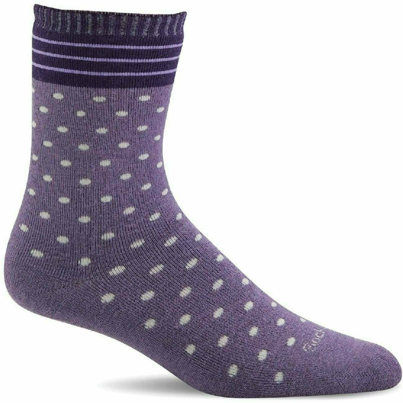 Sockwell Womens Plush Relaxed Fit Crew Socks  -  Small/Medium / Plum