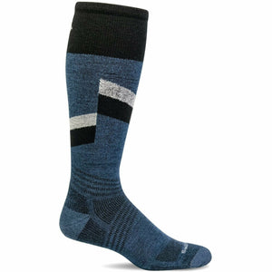 Sockwell Mens Steep Medium Moderate Compression OTC Socks  -  Medium/Large / Denim