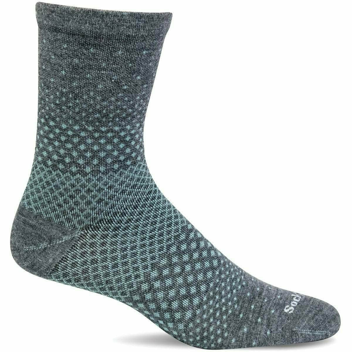 Sockwell Womens Plantar Ease Crew Socks  -  Small/Medium / Charcoal