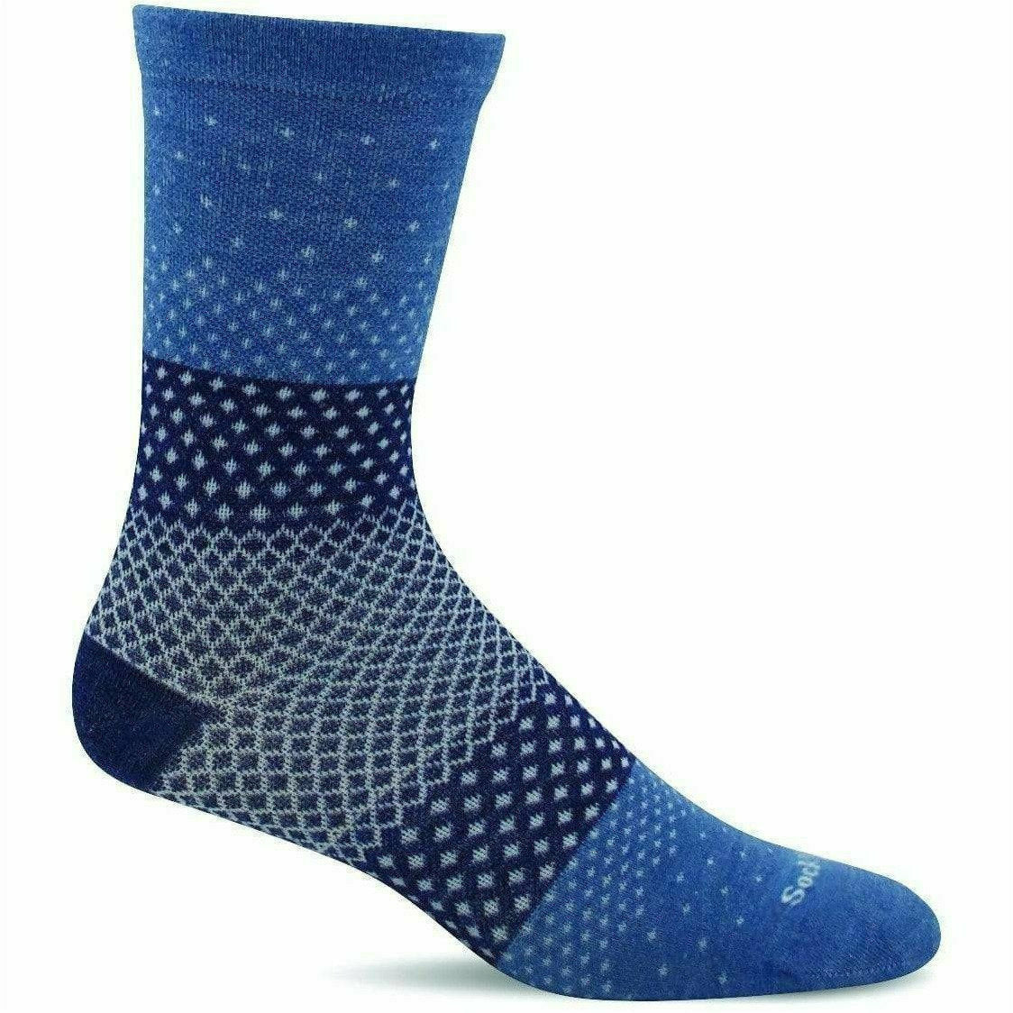 Sockwell Womens Plantar Ease Crew Socks  -  Small/Medium / Bluestone