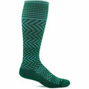 Sockwell Womens Chevron Moderate Compression Socks  -  Small/Medium / Jade