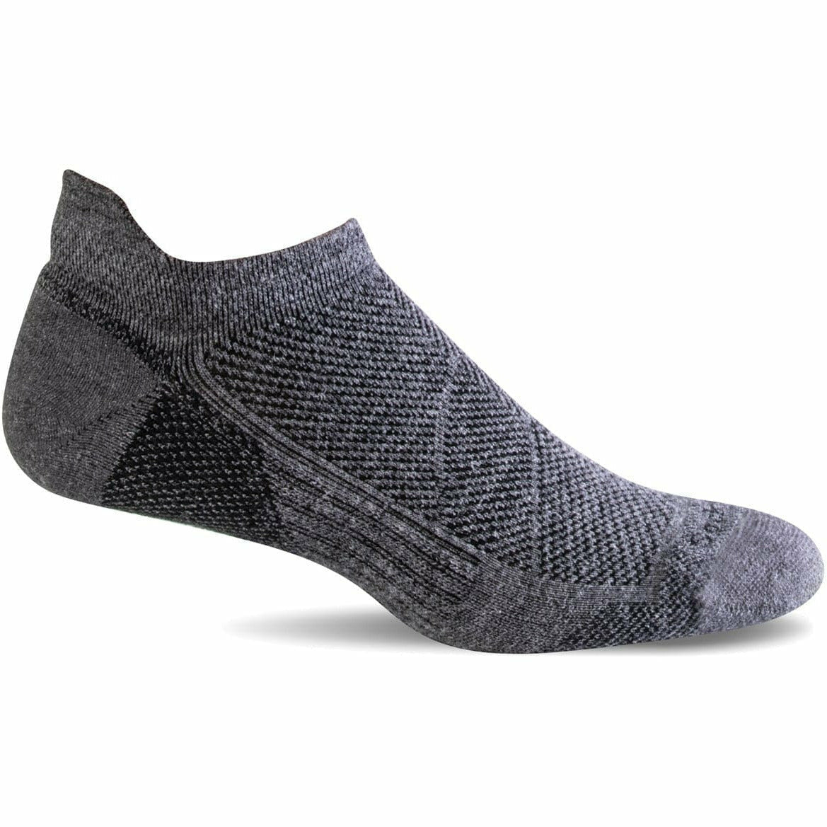 Sockwell Mens Elevate Moderate Compression Micro Socks  -  Medium/Large / Charcoal
