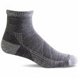 Sockwell Mens Elevate Quarter Moderate Compression Socks  -  Medium/Large / Light Gray
