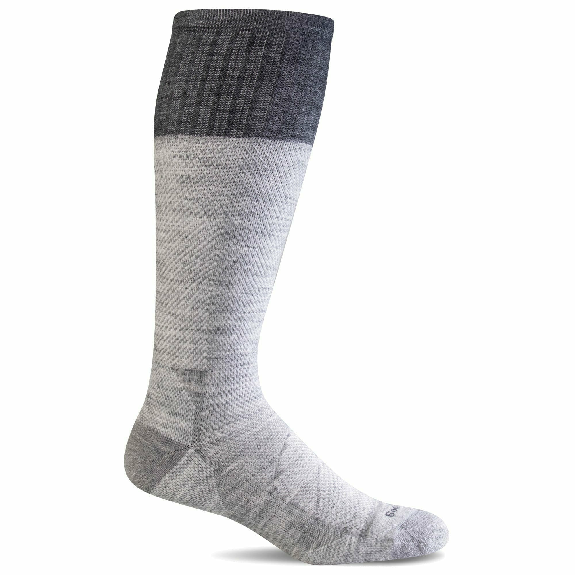 Sockwell Mens Elevate Moderate Compression Socks  -  Medium/Large / Light Gray