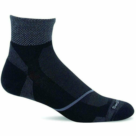 Sockwell Mens Pulse Firm Compression Quarter Socks  -  Medium/Large / Black