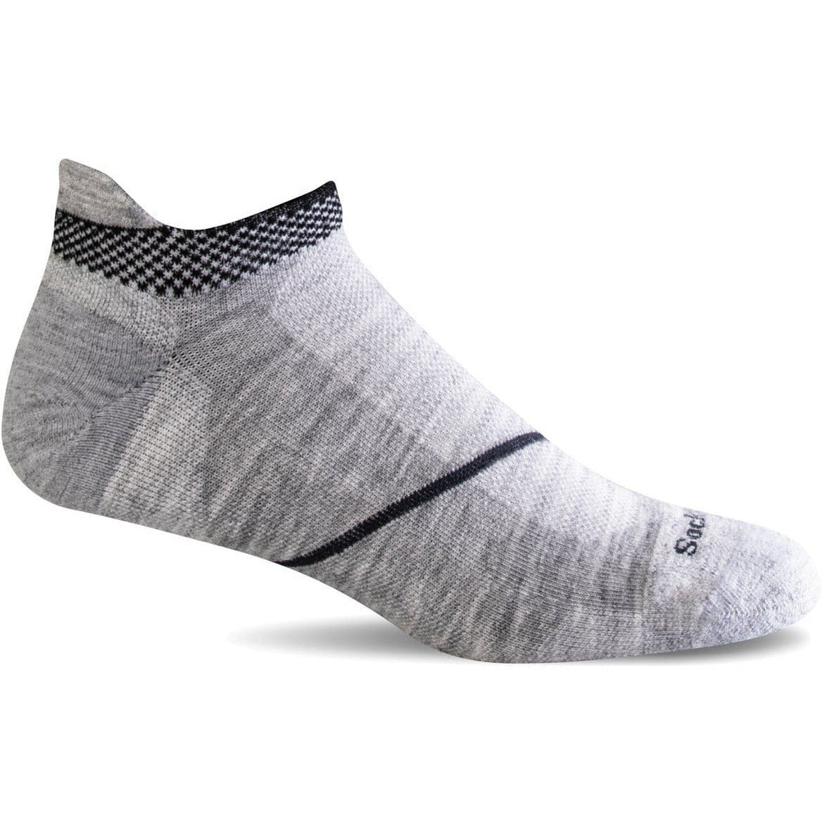 Sockwell Mens Pulse Firm Compression Micro Socks  -  Medium/Large / Light Gray