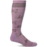 Sockwell Womens Feline Fancy Moderate Compression Knee-High Socks  -  Small/Medium / Lavender