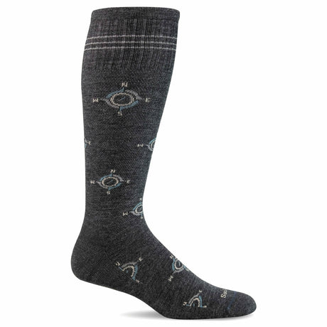 Sockwell Mens The Guide Firm Compression OTC Socks  -  Medium/Large / Charcoal
