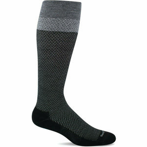 Sockwell Womens Full Twist Moderate Compression Knee High Socks  -  Small/Medium / Black