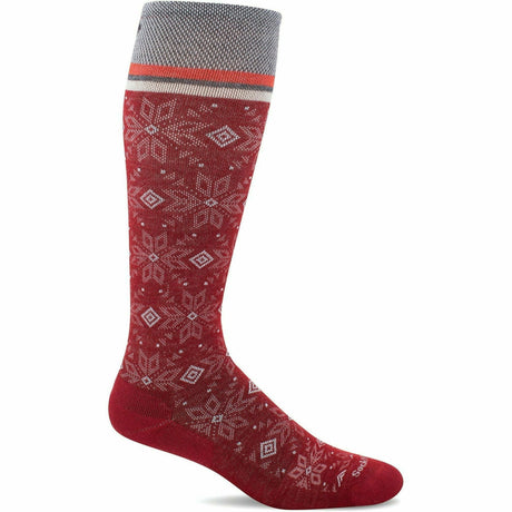 Sockwell Womens Winterland Moderate Compression Knee-High Socks  -  Small/Medium / Ruby