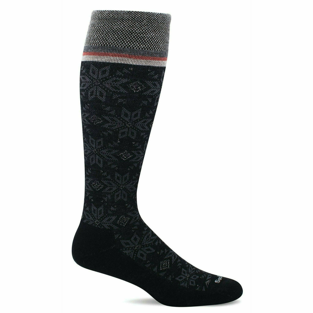 Sockwell Womens Winterland Moderate Compression Knee-High Socks  -  Medium/Large / Black