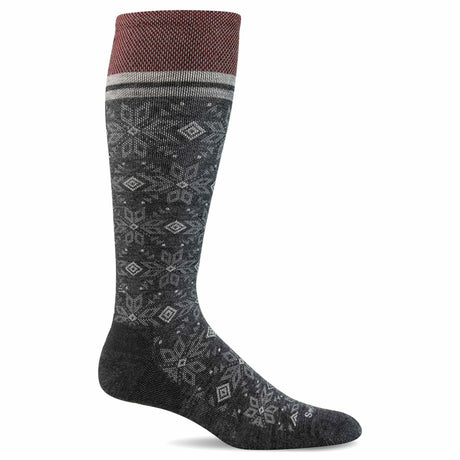 Sockwell Womens Winterland Moderate Compression Knee-High Socks  -  Medium/Large / Charcoal