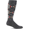 Sockwell Mens Prism Argyle Moderate Compression OTC Socks  -  Medium/Large / Charcoal