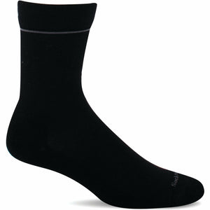 Sockwell Womens Free 'N Easy Relaxed Fit Crew Socks  -  Small/Medium / Black