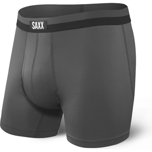 SAXX Mens Sports Mesh Boxer Brief Fly  -  X-Small / Graphite