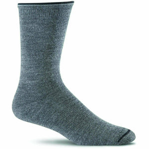 Sockwell Womens Skinny Minnie Essential Comfort Crew Socks  -  Small/Medium / Charcoal