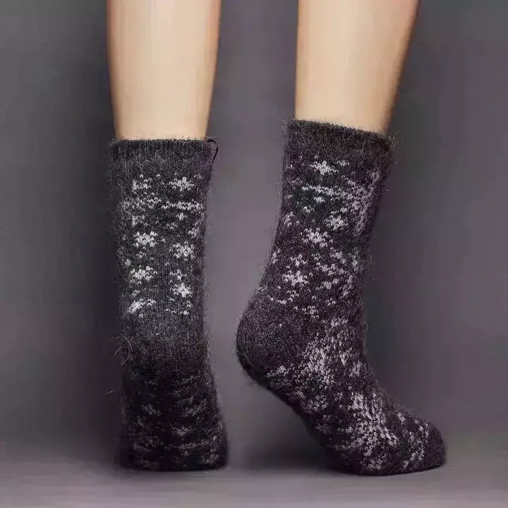 Siberia Spirit Snowy Night Crew Socks  - 