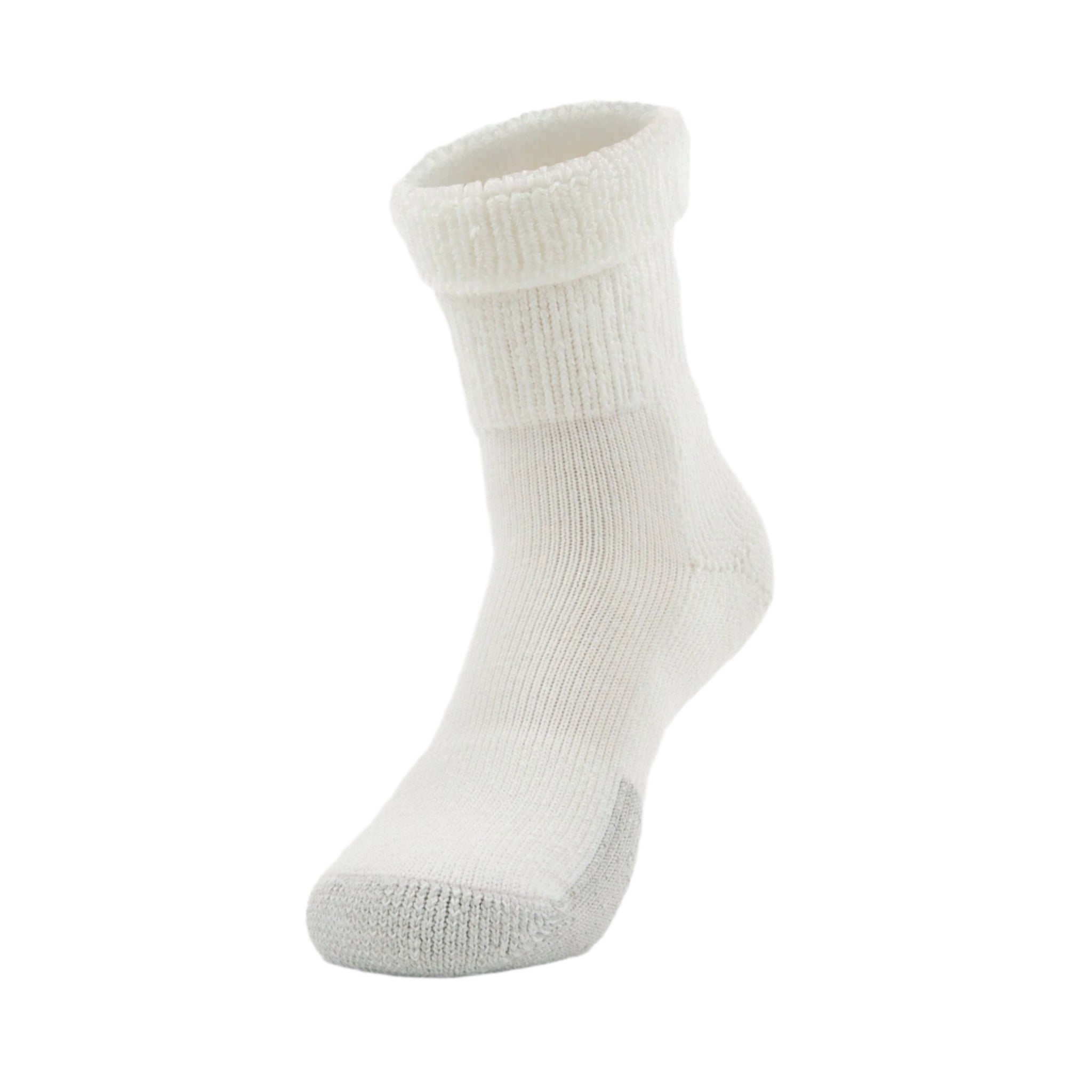 Thorlo Tennis Maximum Cushion Cuff Top Socks  -  Medium / White