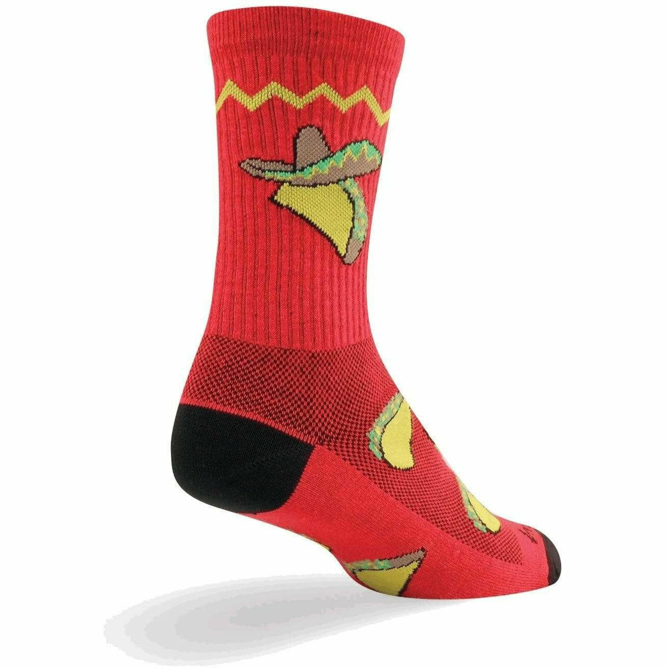 SockGuy Taco Tuesday Performance Crew Socks  -  Small/Medium