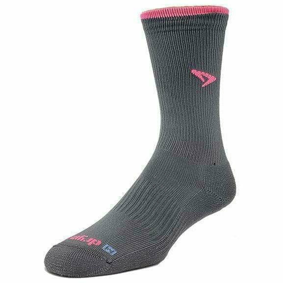Drymax Trail Running Crew Socks  -  Small / Dark Gray/Neon Pink
